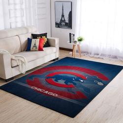 Chicago Cub Area Rug Mlb Baseball Team Logo Carpet Living Room Rugs V964