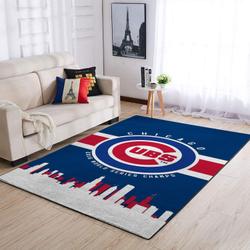 Chicago Cubs Area Rug Mlb Baseball Team Logo Carpet Living Room Rugs V974