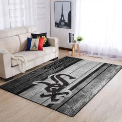 Chicago White Sox Mlb Team Logo Area Rugs Wooden Style Living Room Carpet Sports Rug Regtangle Carpet Floor Decor Home Decor