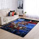 christmas santa claus and deer sleighs area rug living room rug home decor 19100312 ofd 0
