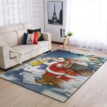 christmas santa claus and snowman area rug living room rug home decor 19092719 ofd 0