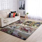 christmas santa claus and snowman area rug living room rug home decor 1909273 ofd 0