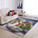 christmas santa claus and snowman area rug living room rug home decor ofd 19092716 0