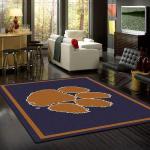 clemson tigers area rug team spirit football living room carpet home rug regtangle carpet floor decor home decor 0