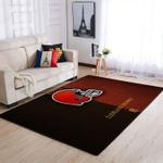 cleveland browns area rug nfl football rug regtangle carpet floor decor home decor v11318 0