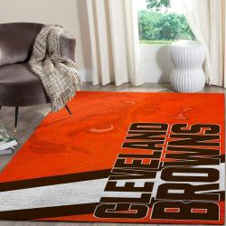 NFL Cleveland Browns Area Rug Football Rug Carpet Floor Decor Home Decor V1769