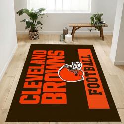 NFL Cleveland Browns Area Rug Football Rug Carpet Floor Decor Home Decor 