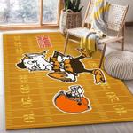 cleveland browns nfl 2 area rug living room and bed room rug rug regtangle carpet floor decor home decor 0