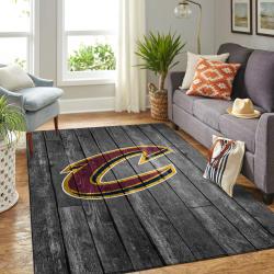 NBA Cleveland Cavaliers Rectangle Rug Personalized Non-Slip Carpet Gift For Basketball Fans
