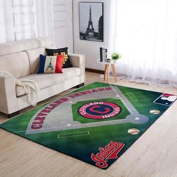 Cleveland Indians Area Rug Mlb Baseball Team Logo Carpet Living Room Rugs Rug Regtangle Carpet Floor Decor Home Decor V5570