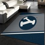 college spirit brigham young sport area rug carpet team logo family gi 0