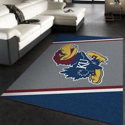 College Spirit Kansas Sport Area Rug Living Room And Bed Room Rug Rug Regtangle Carpet Floor Decor Home Decor