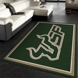 College Spirit South Florida Sport Area Rug Carpet Team Logo Home Deco