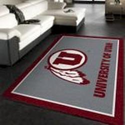 College Spirit Utah Sport Area Rug For Christmas Team Logo Home Decor
