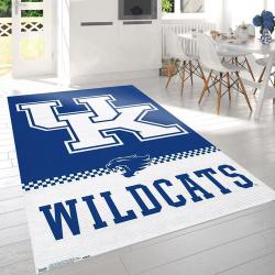 NCAA Collegiate University Of Kentucky Wildcats Logo Area Rug For Gift Livi 