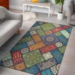 colorful mandala pattern area rug living room rug home decor carpet 0