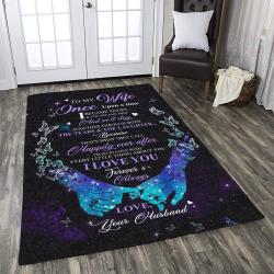To My Wife Quote Rug Gift For Wife Rug Area Rug Carpet Kitchen Rug Home Decor
