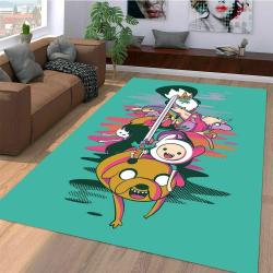 Cute Adventure Time Cartoon Area Rugs Living Room Carpet Christmas Gift Rug Regtangle Carpet Floor Decor Home Decor