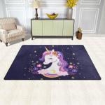 cute cartoon purple unicorn dhcg1610042r rug living room rug home decor 0