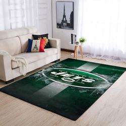 NFL New York Jets Rectangle Rug Personalized Non-Slip Carpet Gift For Football Fans 1910078