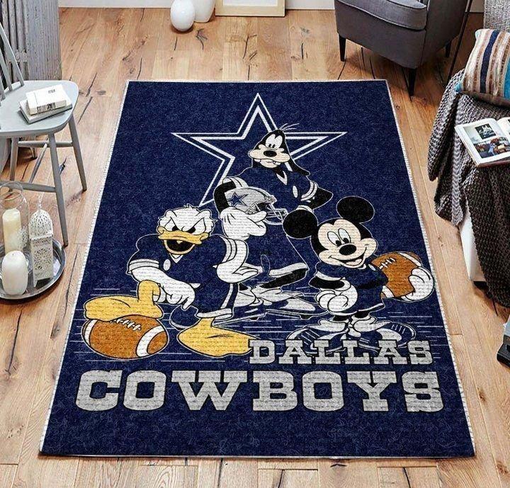 Dallas Cowboys Soft Rugs Living Room Anti-Skid Area Rug Bedroom Floor Mat Carpet 