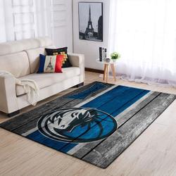 NBA Dallas Mavericks Rectangle Rug Personalized Non-Slip Carpet Gift For Basketball Fans