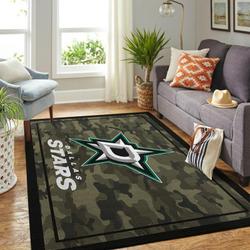 NHL Dallas Stars Rectangle Rug Personalized Non-Slip Carpet Gift For Ice Hockey Fans 20030471
