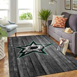 NHL Dallas Stars Rectangle Rug Personalized Non-Slip Carpet Gift For Ice Hockey Fans
