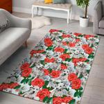 dalmatian dog puppy pattern print area rug living room rug home decor 0
