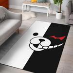 danganronpa monokuma face area rug living room rug home decor carpet 0