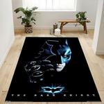 dc comics movie the dark knight batman with batarang rug living room area rug home decor 0