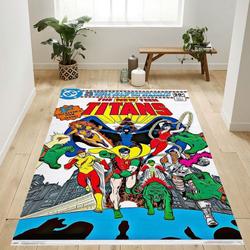 Dc Comics Teen Titans The New Teen Titans Area Rug Living Room And Bed Room Rug Rug Regtangle Carpet Floor Decor Home Decor
