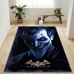 Dc Comics Video Game Arkham Asylum Joker Area Rug Living Room And Bed Room Rug