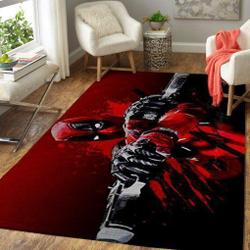 Deadpool Funny Marvel Superheros Area Rugs Marvel Movies Living Room Carpet