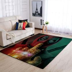 Deadpool Marvel Superheros Area Rugs Marvel Movies Living Room Rug Dp91208