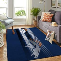 Denver Broncos Nfl Area Rugs Living Room Carpet Team Logo Sports Rug