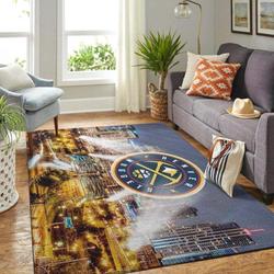 NBA Denver Nuggets Rectangle Rug Personalized Non-Slip Carpet Gift For Basketball Fans V4252