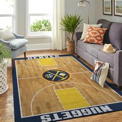 NBA Denver Nuggets Rectangle Rug Personalized Non-Slip Carpet Gift For Basketball Fans V4253