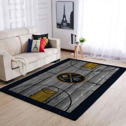 NBA Denver Nuggets Rectangle Rug Personalized Non-Slip Carpet Gift For Basketball Fans V4260