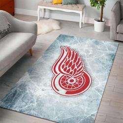 NHL Detroit Red Wings Rectangle Rug Personalized Non-Slip Carpet Gift For Ice Hockey Fans 20022116