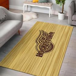 NHL Detroit Red Wings Rectangle Rug Personalized Non-Slip Carpet Gift For Ice Hockey Fans 2002212