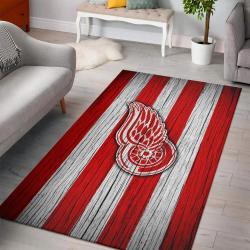 NHL Detroit Red Wings Rectangle Rug Personalized Non-Slip Carpet Gift For Ice Hockey Fans 2002215