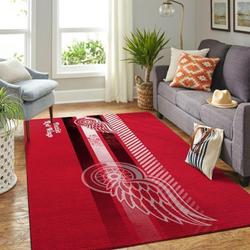 NHL Detroit Red Wings Rectangle Rug Personalized Non-Slip Carpet Gift For Ice Hockey Fans 20030451