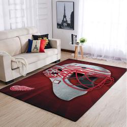 NHL Detroit Red Wings Rectangle Rug Personalized Non-Slip Carpet Gift For Ice Hockey Fans