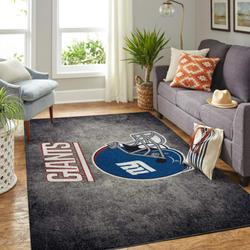 NFL New York Giants Rectangle Rug Personalized Non-Slip Carpet Gift For Football Fans