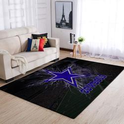NFL Dallas Cowboys Rectangle Rug Personalized Non-Slip Carpet Gift For Football Fans Dc91202