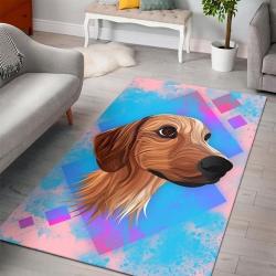 Dog Illustration Rug Living Room Rug Us Gift Decor Living Room Area Rug Home Decor