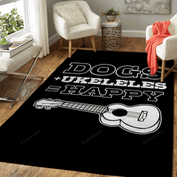 Dog Ukulele Music Quote Funny Quotes Art For Fans Area Rug Living Room Carpet Rug Regtangle Carpet Floor Decor Home Decor