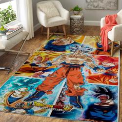 Dragon Ball Area Rug Living Room Rug Home Decor Son Goku Anime Manga 1910131