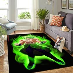 Dragon Ball Broly Super Legendary Saiyan Carpet Area Rug Living Room 